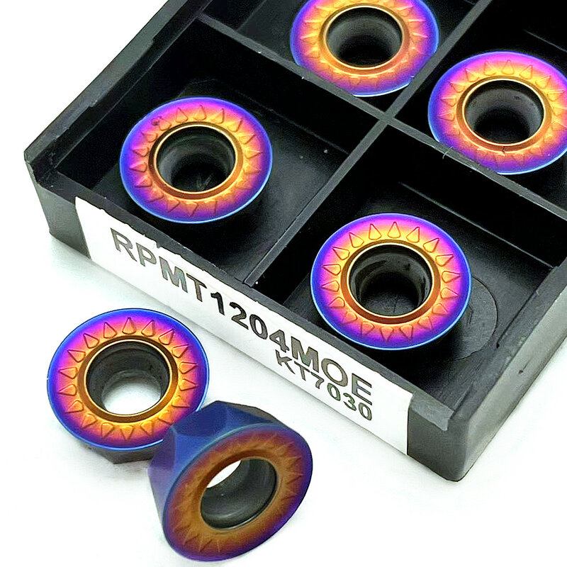 Ninja-金属旋盤用CNCインサートRpmt1204 rpmt10t3,フライス盤用,10個