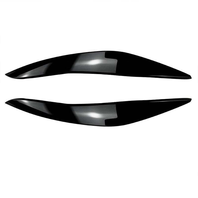 Farol do carro do preto do brilho para BMW 5 séries, lâmpada da pálpebra, sobrancelhas claras, F10, F11, F18, 535i, 525i, 520i, 530i, 11-17 acessórios