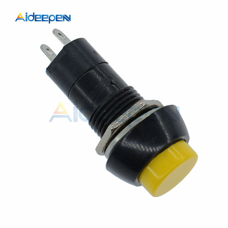 1PC PBS-11B 12mm Self-Recovery Plastic Push Button Switch Momentary Switch 3A 250V AC 2PIN 5 Color