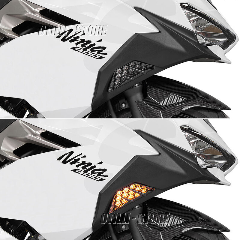 Nowe przednie kierunkowskazy światła lampa obrotowa dla Kawasaki ZX6R ZX-6R Ninja 300 400 650 1000 Ninja300 Ninja400 Ninja650 Ninja1000