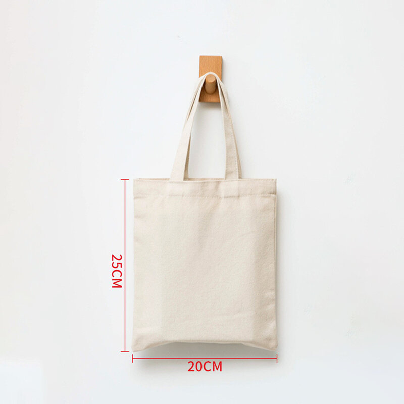 Canvas Bag Unisex Bag Tote Bags Grocery Bag Shoulder Bag Folding Canvas Bag DIY Reusable Shopping Bag Canvas Bag Shopping Bag