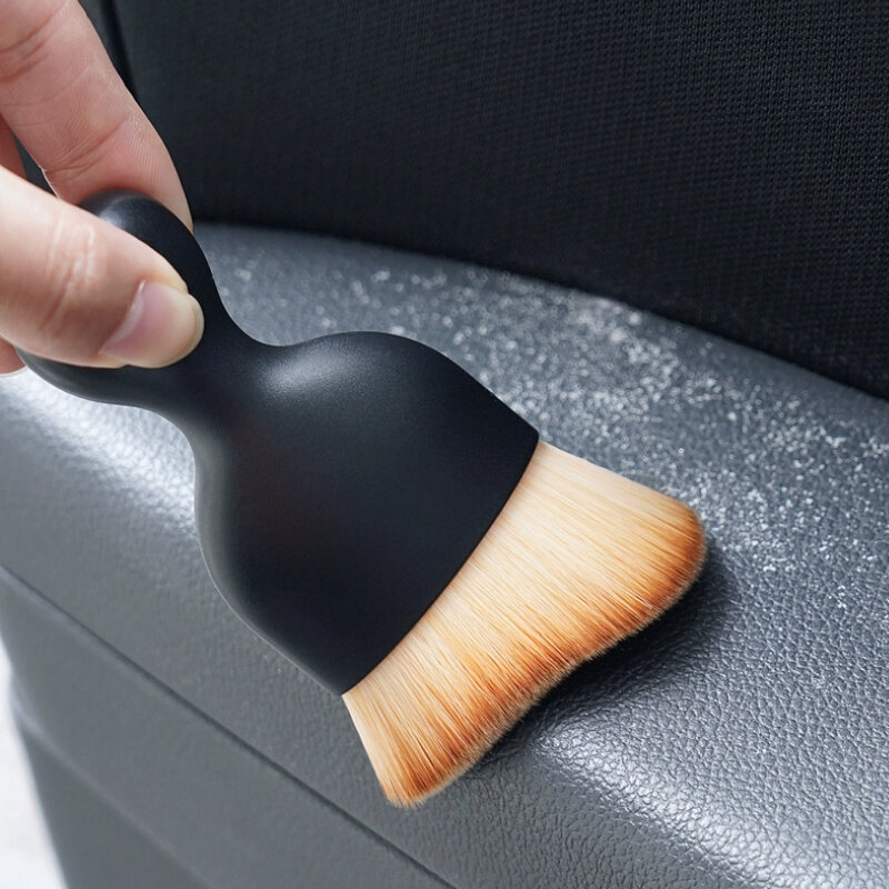 Strumento per la pulizia degli interni dell'auto condizionatore d'aria presa d'aria pulizia spazzola morbida spazzola per auto spazzola per artefatto per la rimozione della polvere delle fessure dell'auto