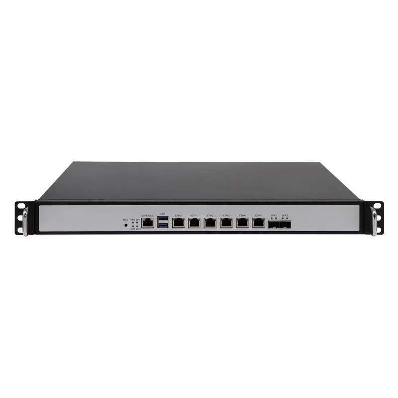 1U czterordzeniowy serwer zapory sieciowej do montażu z uchwytem do montażu i7-4700MQ z 6xIntel 2.5G LAN 2 10G SFP Soft Router pfSense OPNsen AES-NI