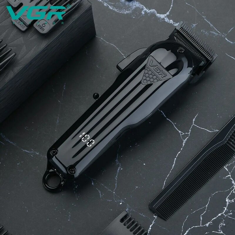 VGR V-282 Hair Cutting Machine Professional Electric Trimmer Rechargeable Barber Hair Clipper Cordless for Men