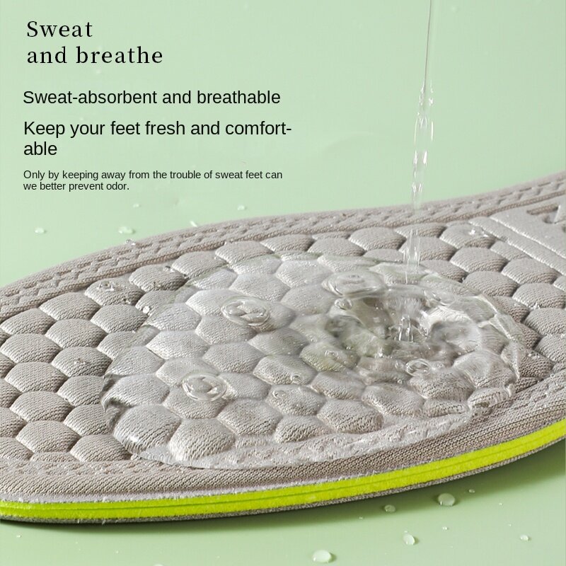 Plantillas ortopédicas de espuma viscoelástica Unisex, plantilla desodorizante para zapatos, absorbe el sudor, suave, antibacteriano, accesorios para zapatos, 2 piezas