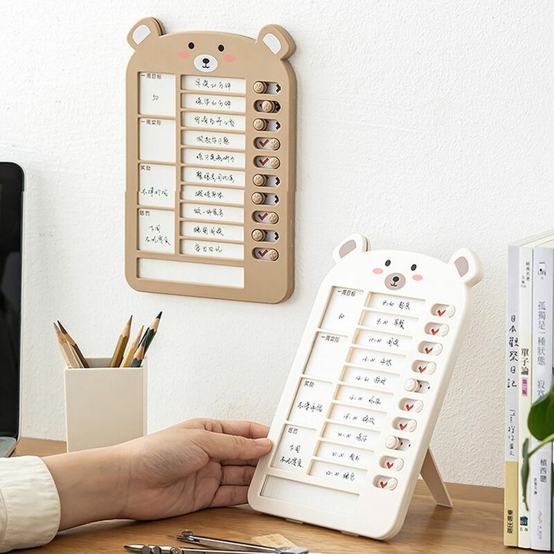 Shaped Holiday Task Plastic Memo Schedule Weekly Plan Board Planning Board Self-discipline Punch Card Checklist Daily Planner