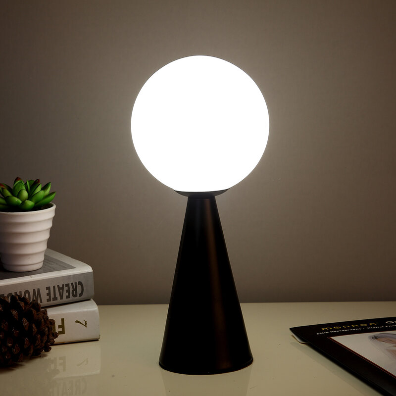 Nordic Romance Led Creative Glass Table Lamp Bedroom Eye Protection Night Lamp Living Room Bedside Decoration Atmosphere Lamp