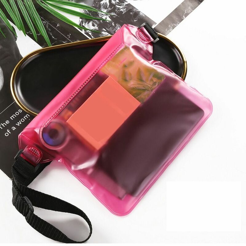 Bolsa de almacenamiento impermeable para teléfono móvil, riñonera de PVC con tres capas de sellado para exteriores, resistente al agua, Multicolor