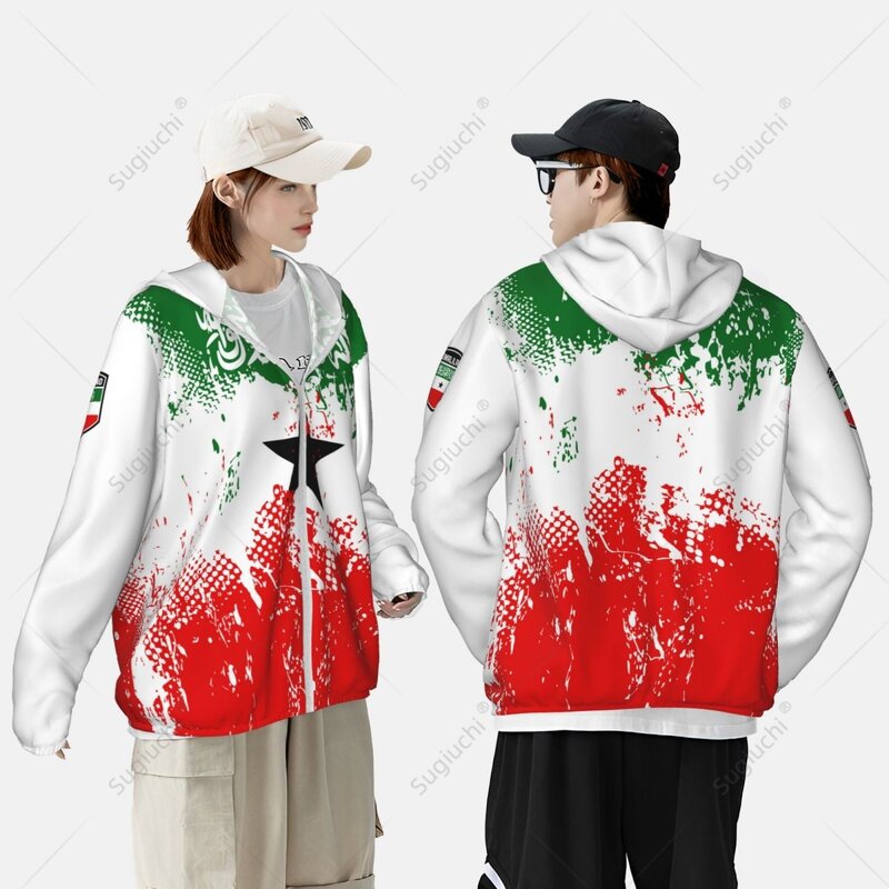 Somaliland Flag Sun Protection Hoodie Sunscreen Clothes Fishing Cycling Running Quick Dry Long Sleeve With Zipper Polyester