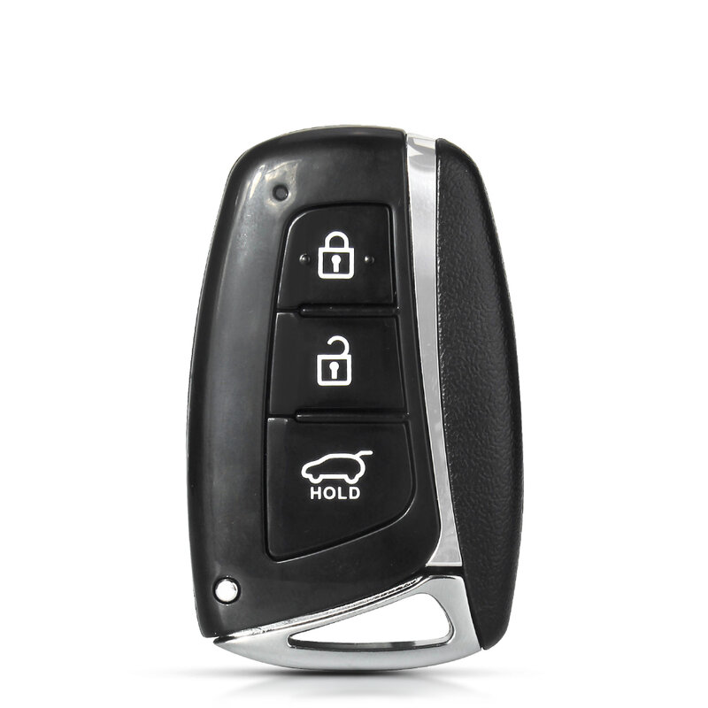 KEYYOU-carcasa para mando a distancia de coche, carcasa para Hyundai Santa Fe Azera Equus Genesis, hoja sin cortar, reemplazo