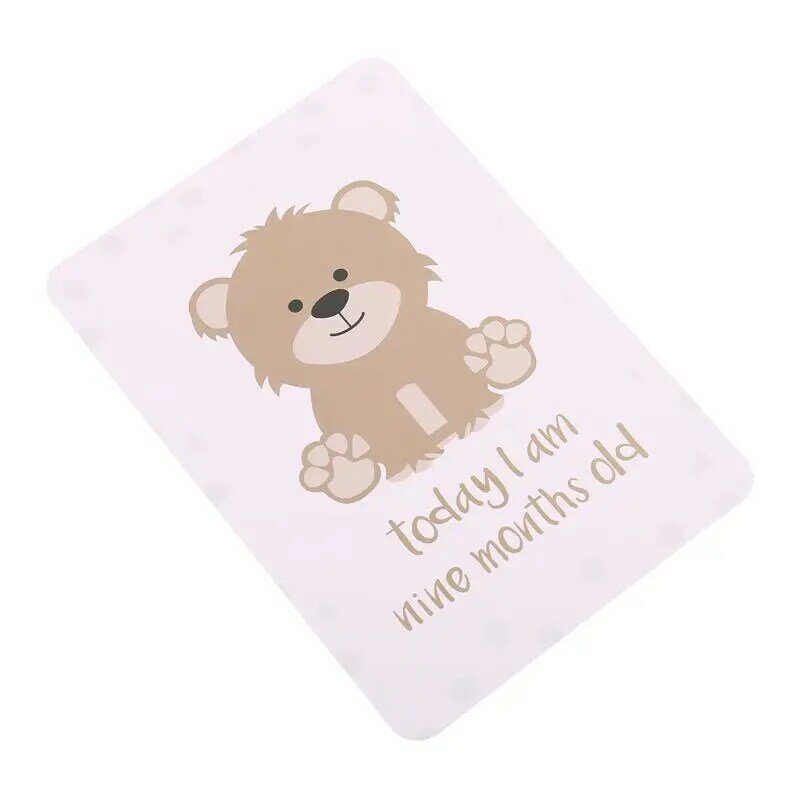 赤ちゃんの年齢カード 赤ちゃんのお気に入りの瞬間の写真を表示する絵カード
