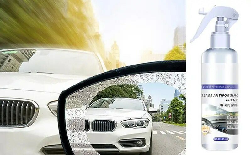Spray anti-buée pour vitres de voiture, agent anti-pluie avec revêtement hydrophobe, nettoyeur de vitres pour pare-brise, visibilité et sécurité de conduite