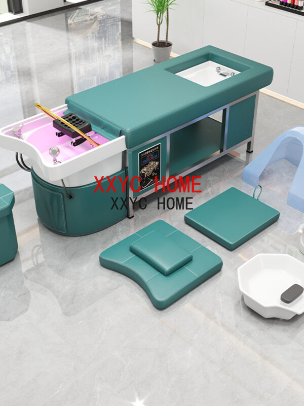 Cama de lavado cómoda de lujo, silla de champú, equipo de masaje, MQ50SC