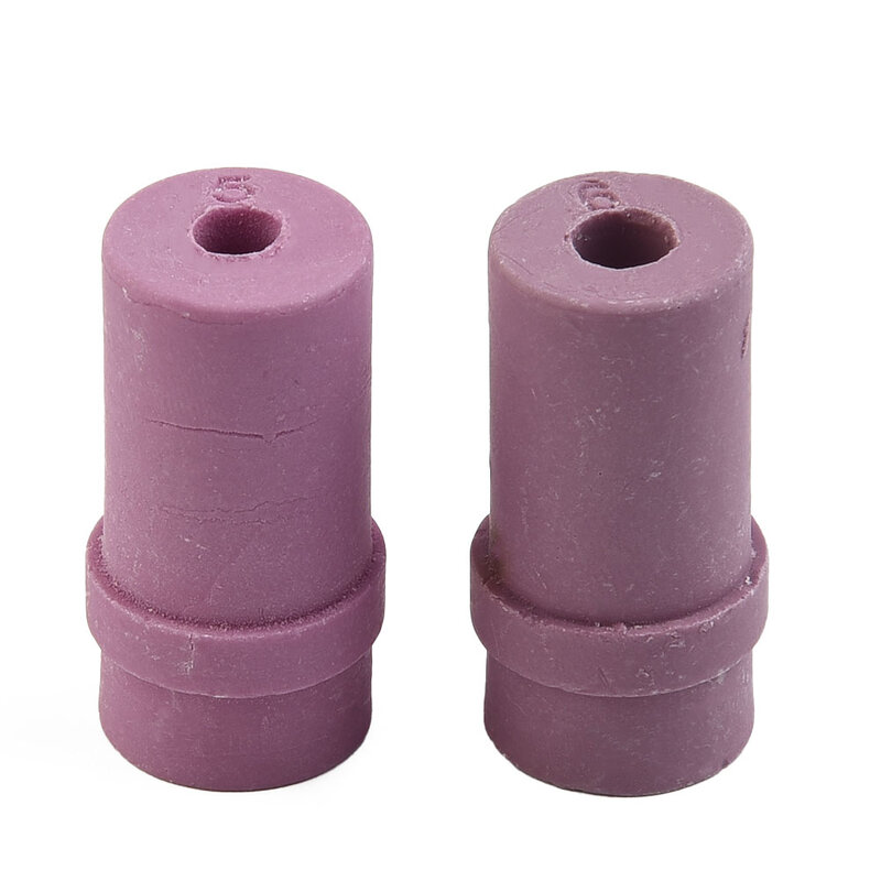Ujung pipa 10 buah keramik awet merah muda Sandblaster kuat aus cor metalurgi ukiran marmer