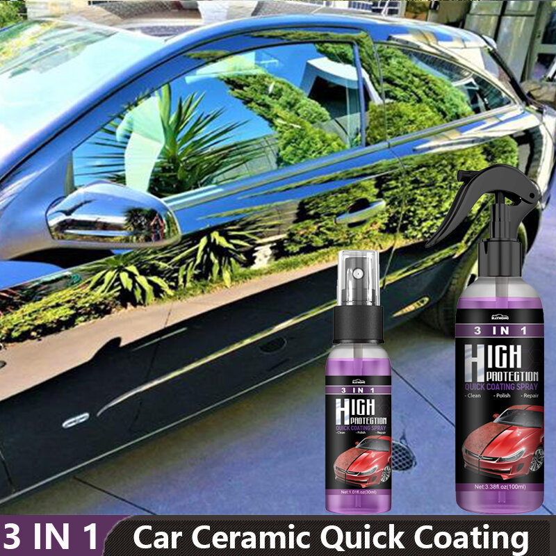Car Ceramic Quick Coating Spray Nano Hydrophobic Body Polish Scratch Repair Remover Paint Protection Wax Spray Car Accessories
