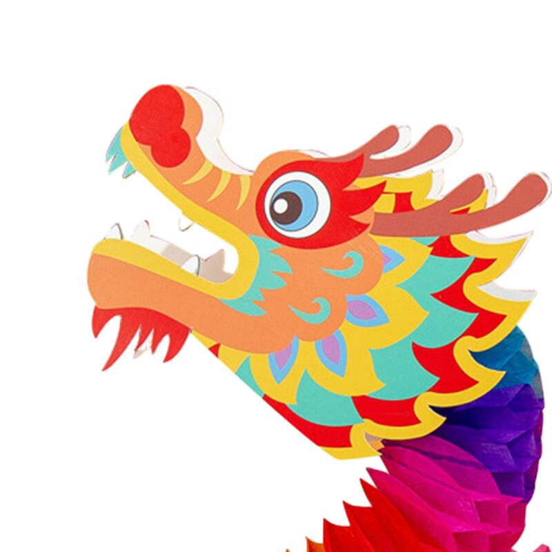 Chinese Papieren Draak Chinese Nieuwjaar Dragon Slinger, 3d Traditionele Decoratie Speelgoed Voor Park Bruiloftsfeest Outdoor Ornamenten