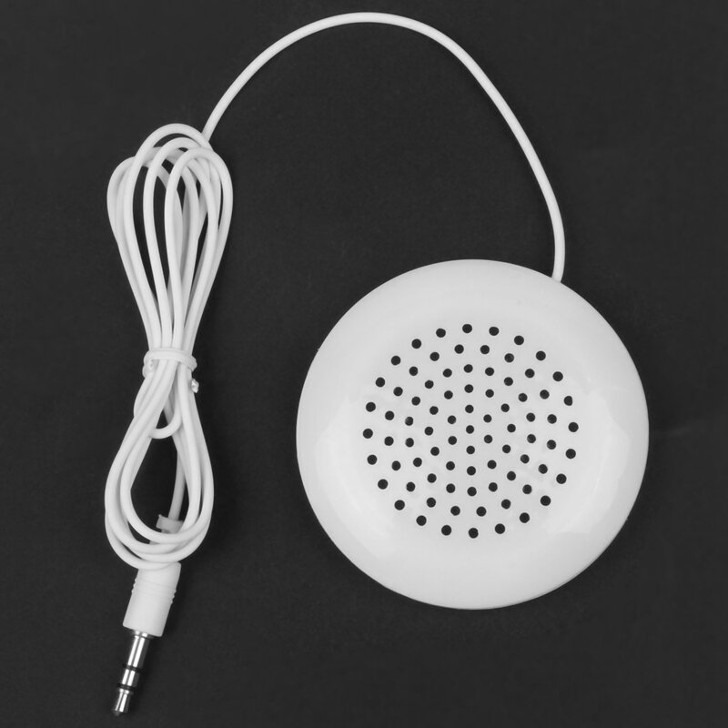 Mini haut-parleur portable blanc, 2 pièces, 3.5mm, pour MP3 MP4 CD urgent téléphone