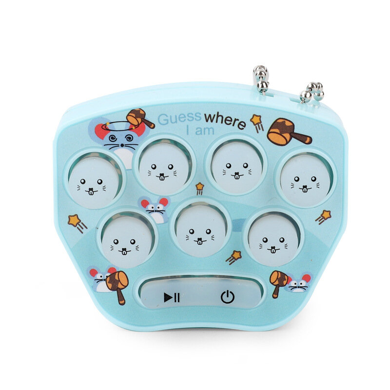Mini chaveiro de brinquedo de bolso whack-a-mole kawaii dos desenhos animados ornamento plástico presente máquina de jogo de vídeo anti-stress presente para crianças adultos