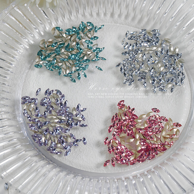 Diamantes de agua de alta calidad para decoración de uñas, 5 piezas, forma de gota de agua, diamantes de imitación para uñas, 3D, no HotFix, herramienta de bricolaje