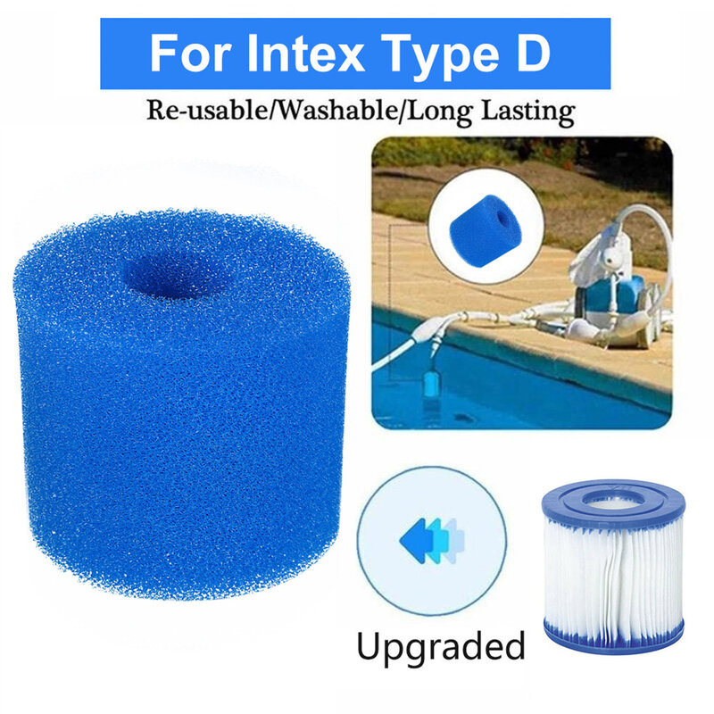 Espuma lavável filtro esponja parte para Intex, esponja reutilizável para piscina, universal, novo