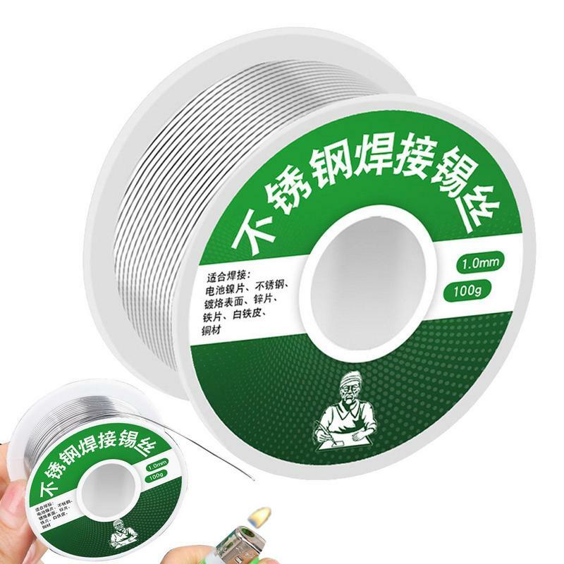 Soldering Wire Stainless Steel Multifunctional Melt Rosin Core Tin Lead Core Aluminum Soldering Wire Improvement Accessories