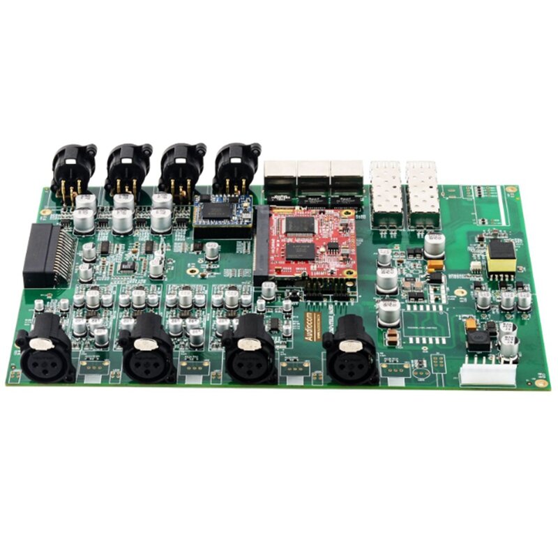 Modulo di trasmissione di rete Audio AES67 da 1 pezzo PC rosso + Metal 32 x32 Audiocom per Dante