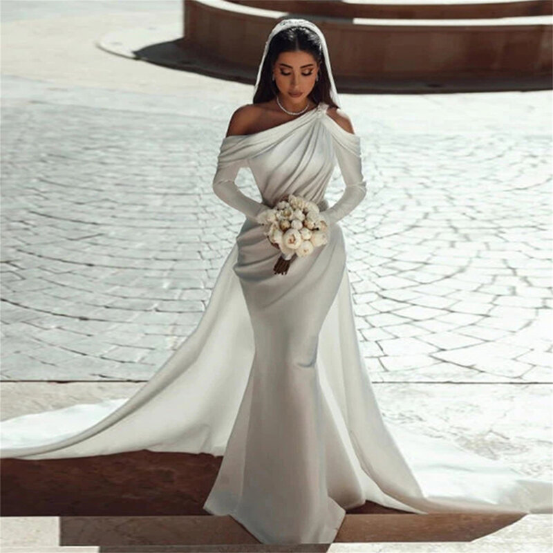 Женское свадебное платье-русалка, элегантное платье с юбкой-годе, 2023 размера