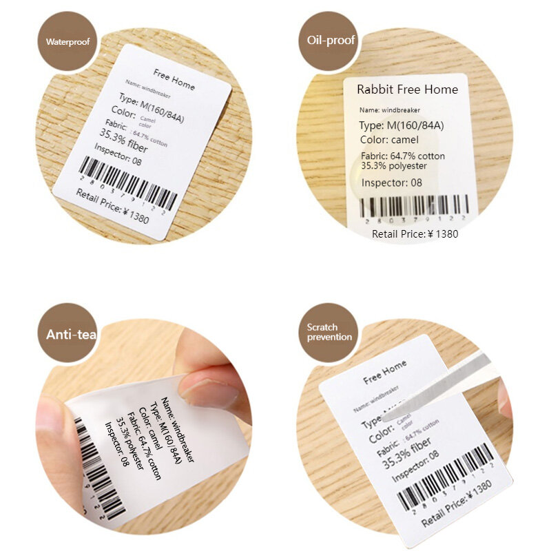 Etichetta Niimbot per B1/B21/B3S Mini stampante adesivi per etichette termiche portatili adesivo autoadesivo impermeabile per etichettatrice nuovo
