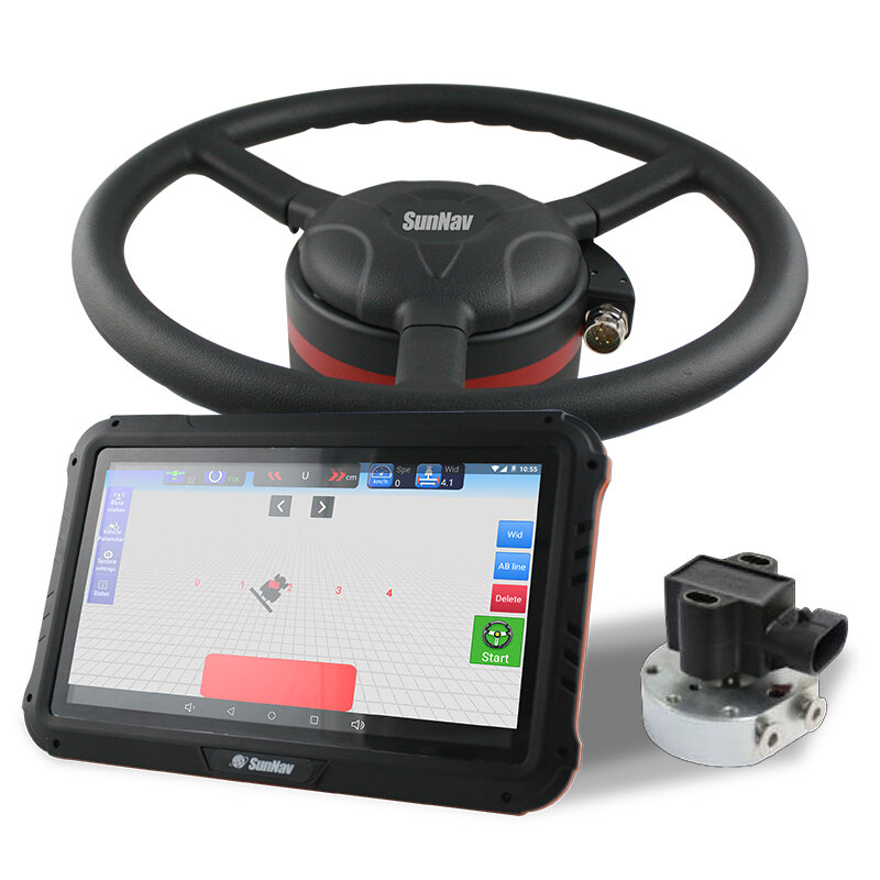 Sistema Auto Piloto para Trator Autopilot, Sistema de Direção Automatizado, GPS Precision, Agricultura Auto Steering System, AG300