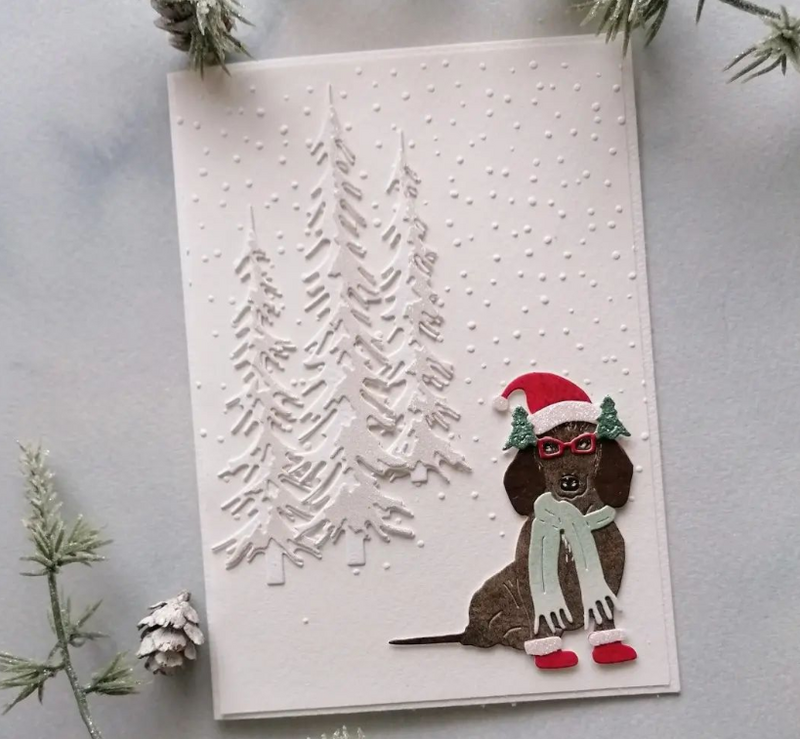 Mmao-金属製のカッティングダイ,切断,クリスマススカーフ,犬のスクラップブック,紙のクラフトナイフ,金型の刃