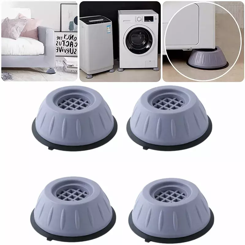 1/2/4pc anti vibração pés pad tapete de borracha slipstop silencioso universal máquina de lavar roupa móveis geladeira raiser amortecedores stand