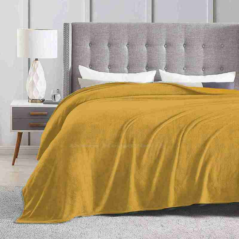 Mojito Trend Style Funny Fashion Soft Throw Blanket Yellow Treacle Gold