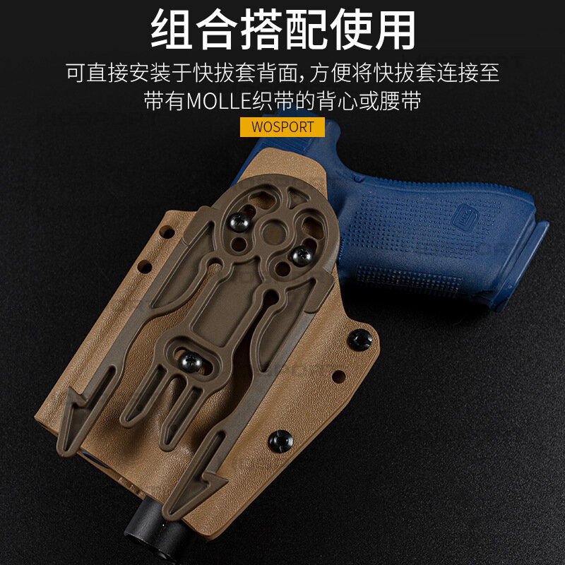 Funda de transporte oculta para Glock 17/19/19x/45, para Glock 19x (Gen 1-5), funda de pistola X300 ligera