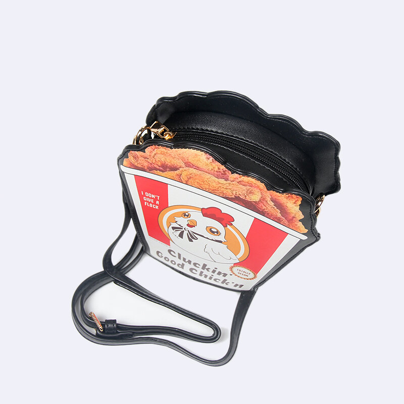 تصميم جناح الدجاج بو الجلود حقيبة يد للنساء ، محافظ دلو الكتف الإبداعية ، حقيبة دلو Crossbody ، حقيبة مخلب الإناث