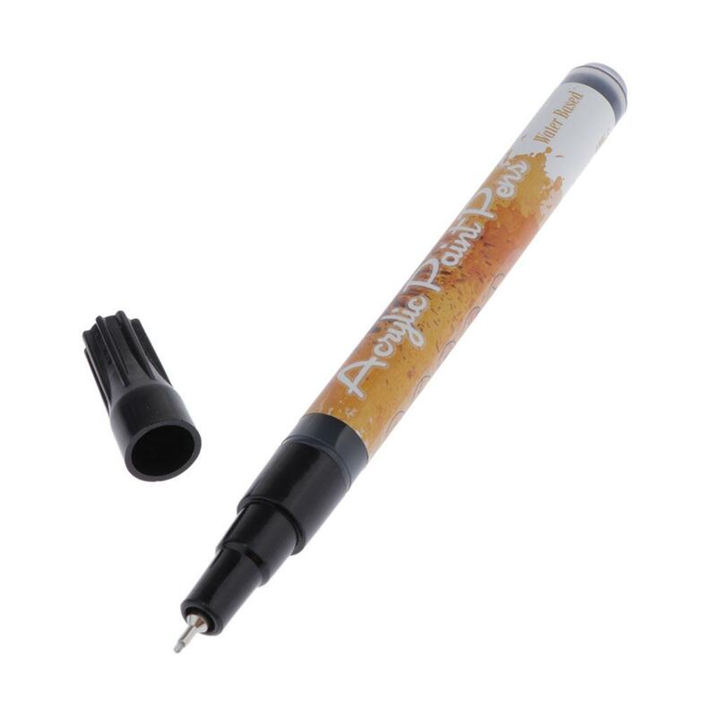 Zwart Acryl Pennen Markeringen Pennen Set Op Waterbasis Type Vilt Pen Folie Pen Pen Voor