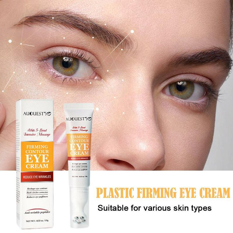 Anti-Wrinkle Eye Cream Rollor Ball Massager Under Eye Fine Lines Firm Lift Dark Circles Removal Skin Care 15g