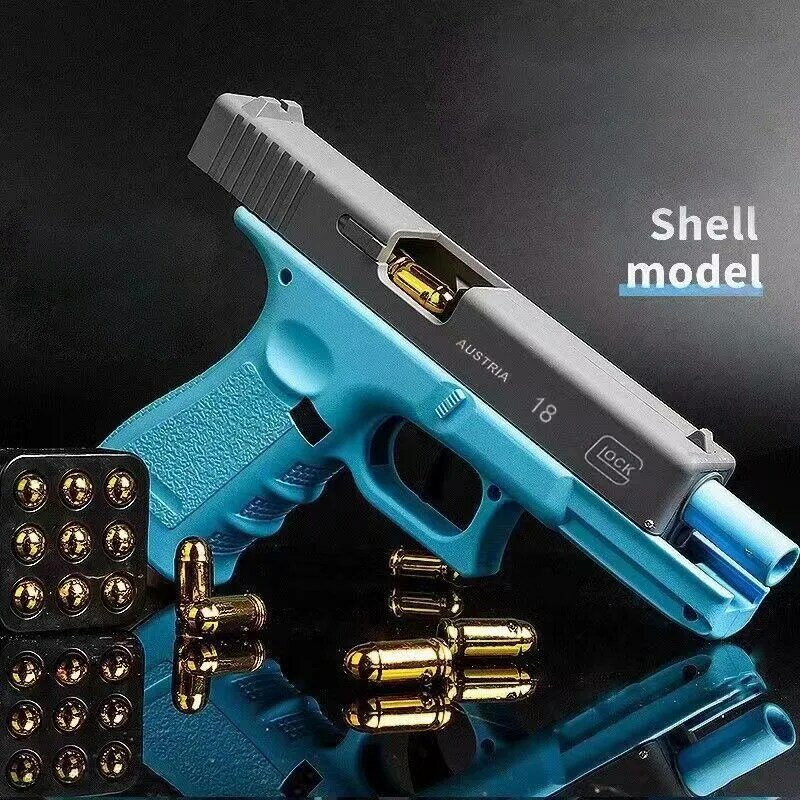 Автоматический выброс ракушек G17, игрушечный пистолет для страйкбола, лазерная версия, пистолет, оружие для детей CS, стрельба, искусственное оружие, подарок