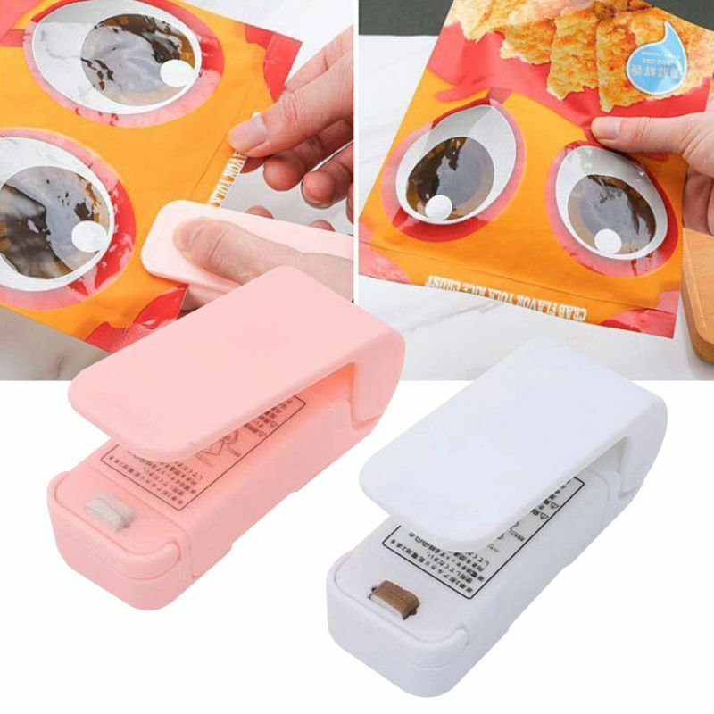 Sellador bolsas plástico con calor portátil y Mini sellador portátil, selladores vacío para almacenamiento alimentos