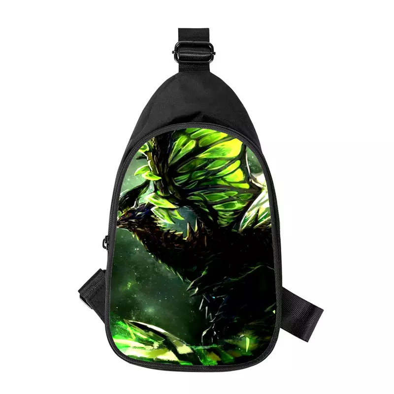 Monster Hunter World: Iceborne Новая мужская нагрудная сумка по диагонали, женская сумка через плечо, Мужская школьная поясная сумка, Мужская нагрудная сумка