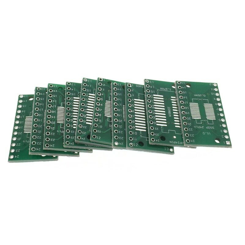 SOP24 SSOP24 TSSOP24 Patch To In-line Adapter DIP 0.65/1.27mm Sided