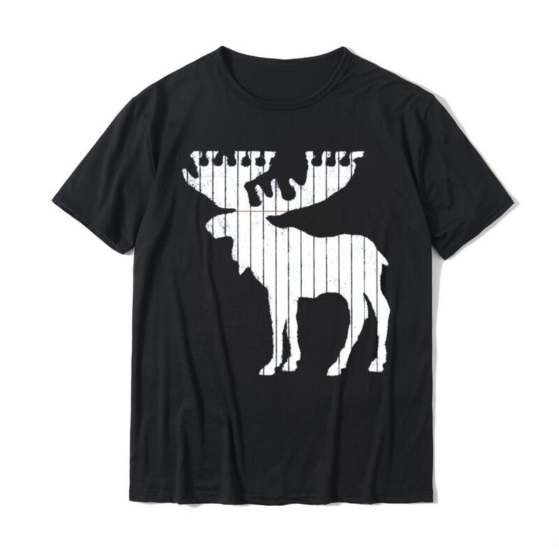 Novelty don't join me - Fun deer print retro chic Street wear trendy Harajuku summer casual unisex short-sleeved T-shirt
