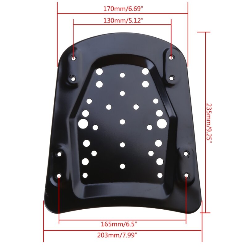 Accesorios motocicleta, placa soporte caja trasera dedicada, soporte modificación placa Base maletero Metal