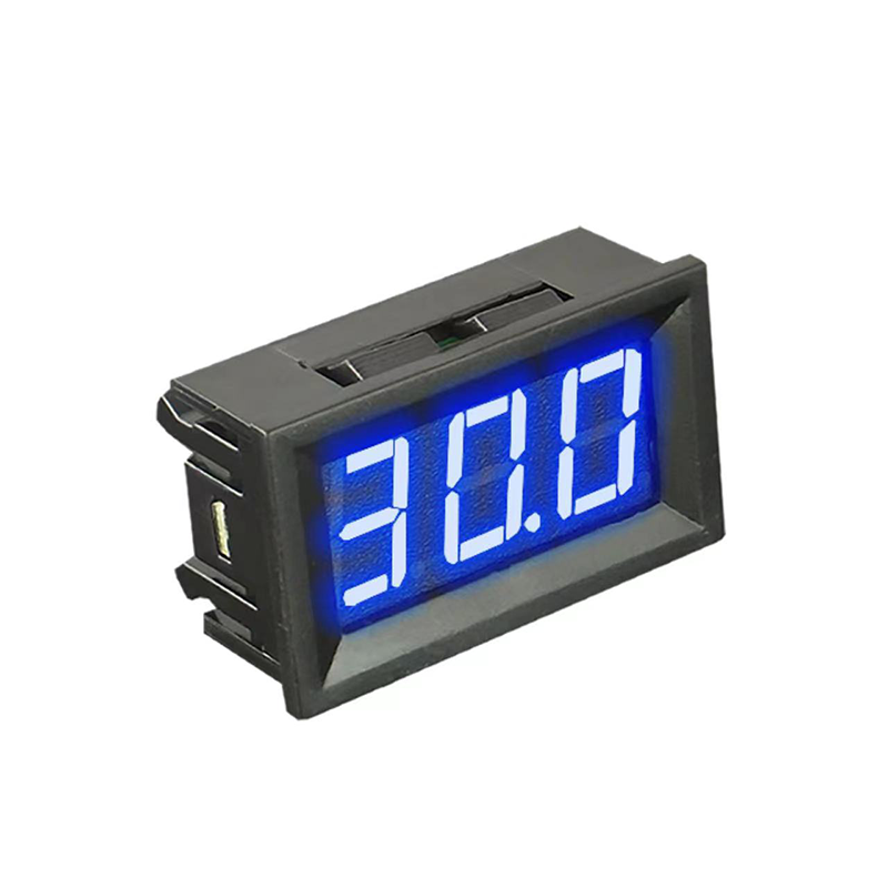 Digitale Voltmeter Dc 4.5V Tot 30V, Spanningspaneelmeter, Rood, Blauw, Groen, 6V, 12V, Electromobiel, Motorfiets, Auto