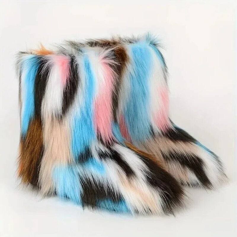 Y2g Fur Boots Winter Warm Fashion Snow Boots
