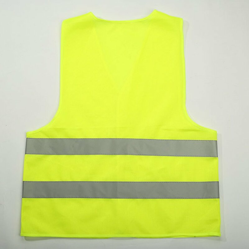 เสื้อกั๊กสะท้อนแสงสำหรับรถยนต์เสื้อกั๊กนิรภัยสำหรับกลางแจ้งเรืองแสงเสื้อกั๊กระบายอากาศฉุกเฉิน