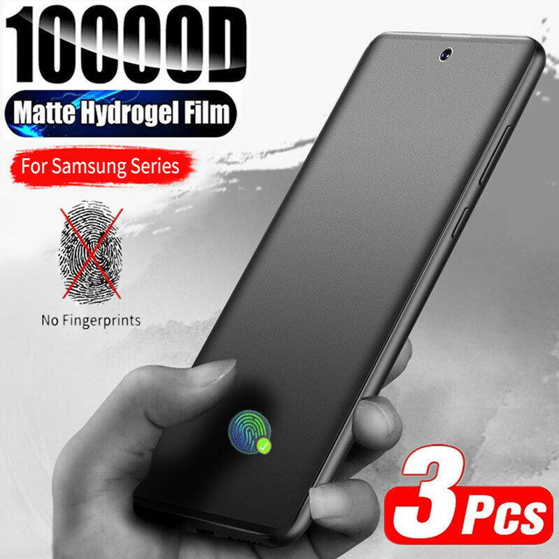 3Pcs Matte Hydrogel Film For Samsung S24 S23 S22 S21 Ultra Plus S20 FE Screen Protectors For Galaxy Note20 A33 A73 A53 5G A13 4G
