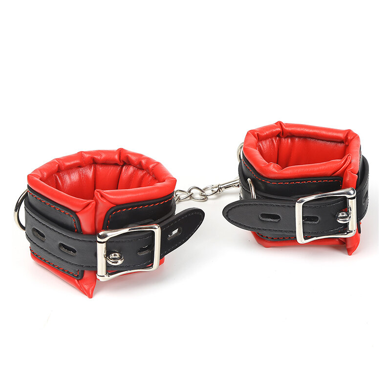 Bdsm Handcuffs and Ankcuffs Sm Game for Couple High Quality Safe Soft PU Leather Material Bed Bondage Sexy Female Handcuffs