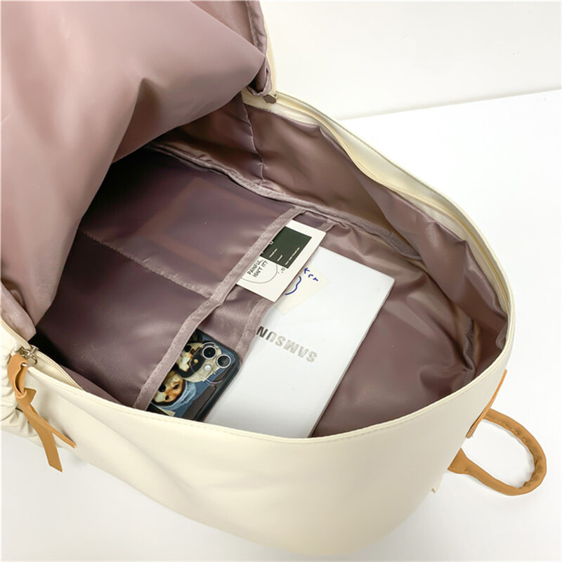 Mochila escolar Kawaii para mujer, bolso de viaje de nailon impermeable para ordenador portátil, bonita bolsa para libros, mochila universitaria para estudiantes
