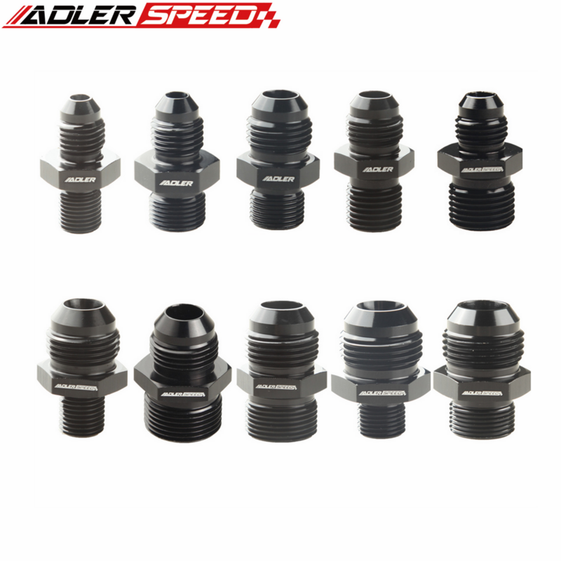 Universal AN4 6 10 To AN To M10/M12/M14/M16/M18x1.5 Thread Straight Fuel Oil Air Hose Fitting Male Adapter Car Auto Accessories