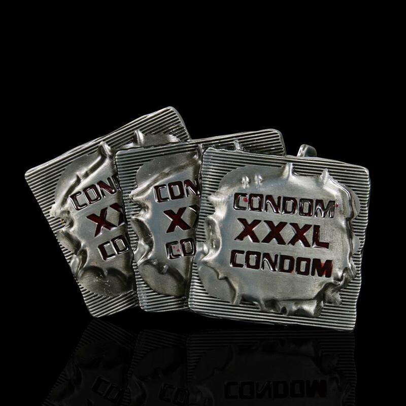 Lucu XXXL Sabuk Kondom Gesper Timah Selesai Mewah Koboi Pria Jeans Hadiah Seksi Pin Gesper Tali Kerajinan Kulit Gratis Pengiriman